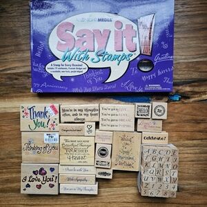 Rubber Stamp Bundle Sayings And Words